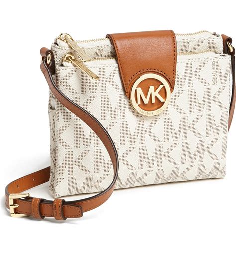 michael kors fulton pearl grey wallet|Michael Kors fulton large crossbody.